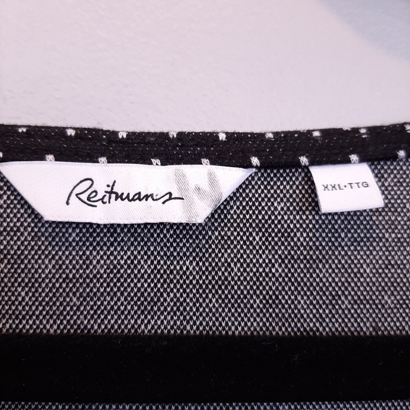 REITMANS Dotted Bell Sleeve Boxy Boat Neck Top - Picture 10 of 11